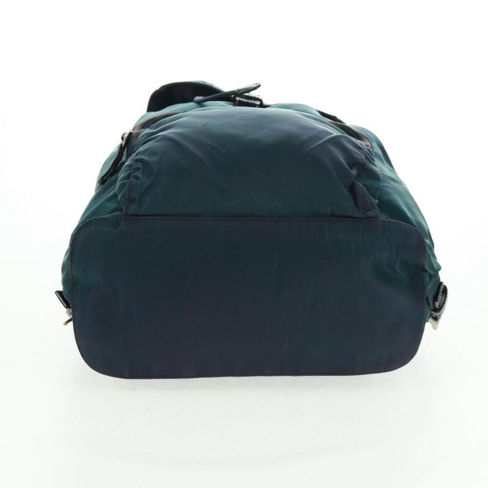PRADA Backpack Nylon Green Silver Auth 161433 - Picture 5 of 16